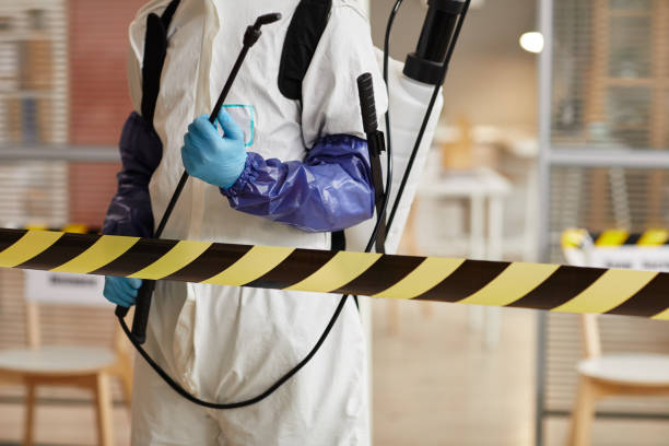 Professional Crime Scene Cleanup technician working in Naval Anacost Annex, DC